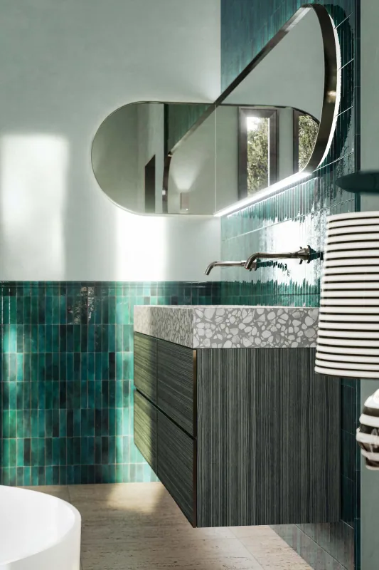 Casa e ufficio – bagno verde 2